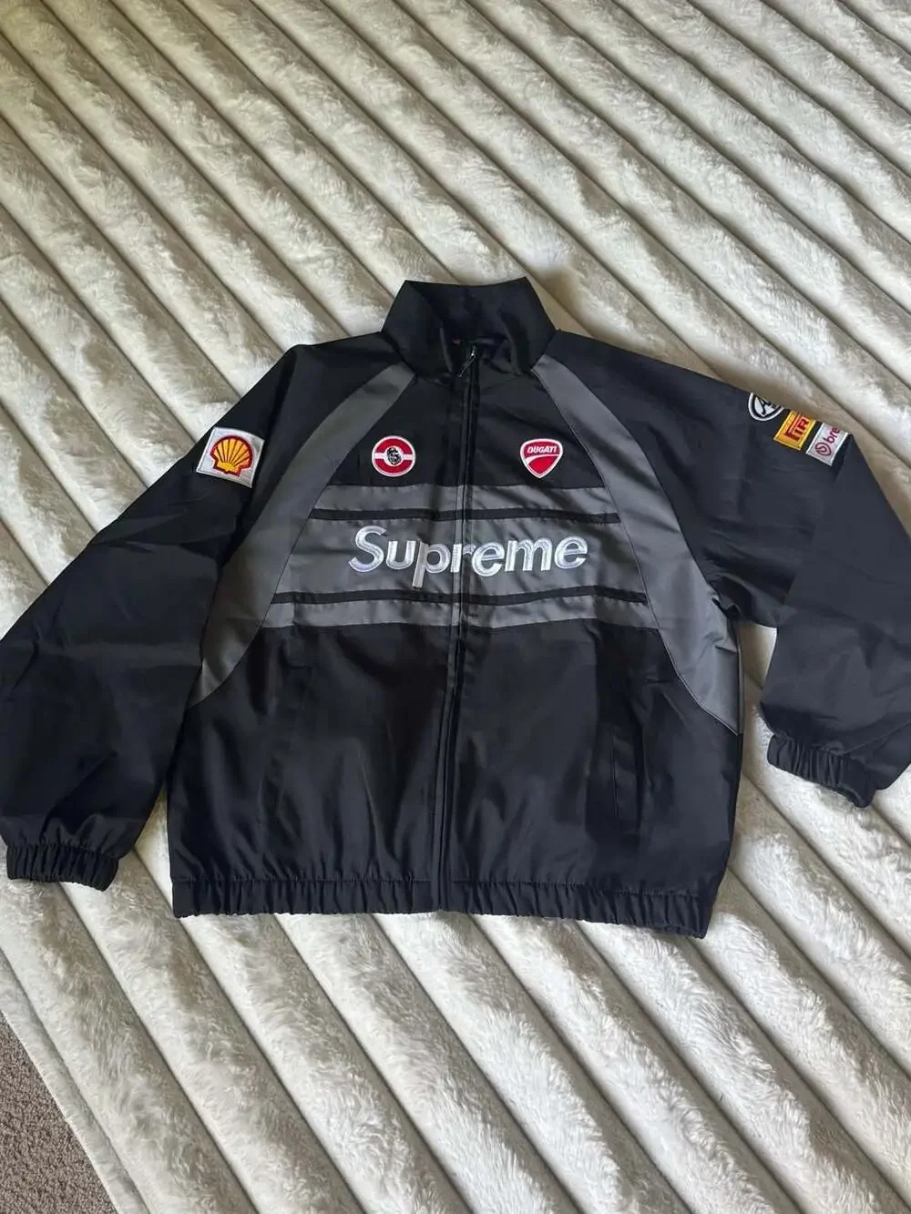 Supreme x Ducati Track Jacket Black SS24